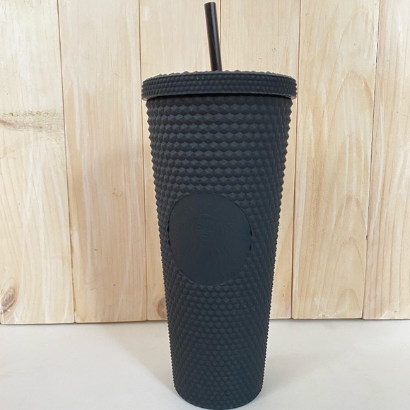 Starbucks 2021 Matte Black Studded Tumbler 24oz - Picture 2 of 6